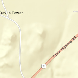 57 Wyoming 110 Devils Tower WY Street Map