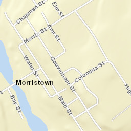 Morristown New York Street Map