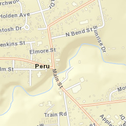 Peru New York Street Map
