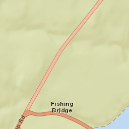 U.S. 20 Yellowstone National Park WY Street Map