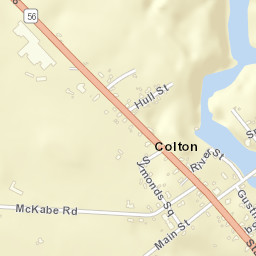 Colton New York Street Map