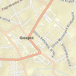 Gospić Street Map