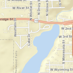 314-398 West Bridge Street, Redwood Falls Street Map