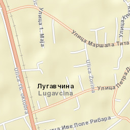 Lugavčina Street Map