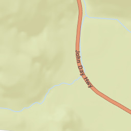 Old West Scenic Bikeway, John Day Fossil Beds National Monume Street Map