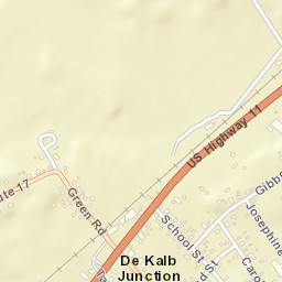 De Kalb Junction New York Street Map