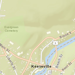 Keeseville New York Street Map
