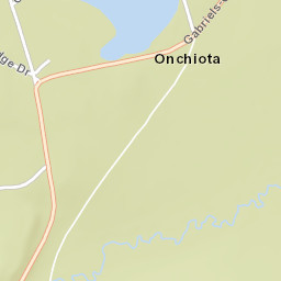 Onchiota New York Street Map