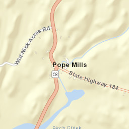 Pope Mills New York Street Map