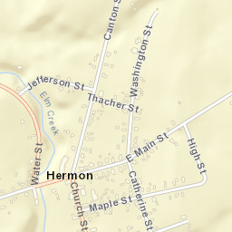 Hermon New York Street Map