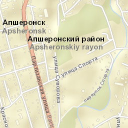 Apsheronsk Street Map