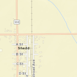 30000-30050 Albany-Junction City Highway Street Map