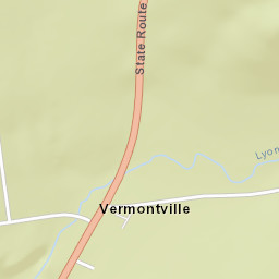 Vermontville New York Street Map