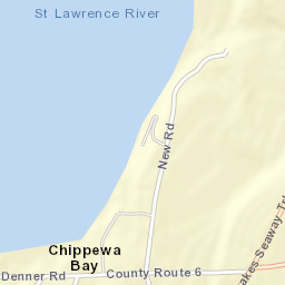 Chippewa Bay New York Street Map