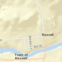 Russell New York Street Map