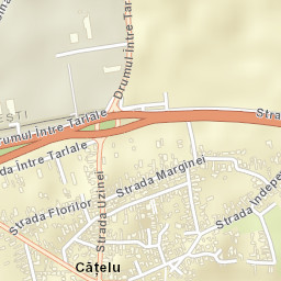 Cățelu Street Map