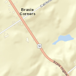 Brasie Corners New York Street Map