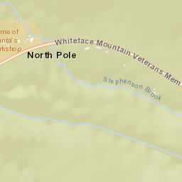 North Pole New York Street Map