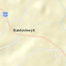 Comuna Baldovineşti Street Map