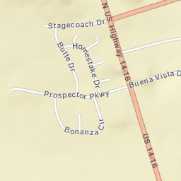 U.S. 16, Gillette, WY 82716, USA Street Map