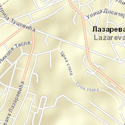 Lazarevac Street Map