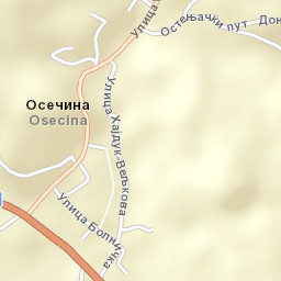 Osečina Street Map