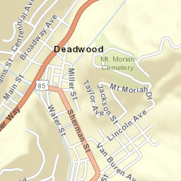 600-622 Lower Main Street Deadwood Street Map