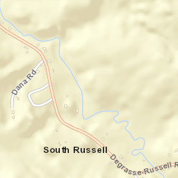 South Russell New York Street Map