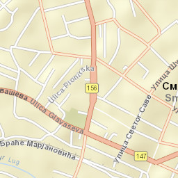Smederevska Palanka Street Map