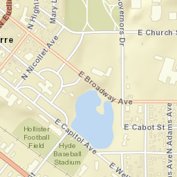 500 E Capitol Ave, Pierre, SD 57501 Street Map