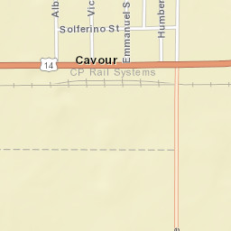 US-14 Cavour SD 57324 America Street Map