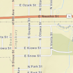414 East Neosho Street, Iroquois, SD Street Map