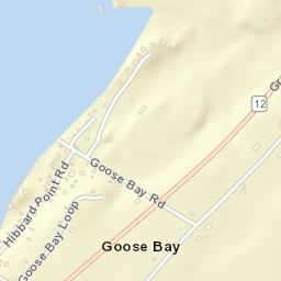 Goose Bay New York Street Map