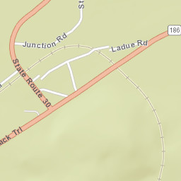 Lake Clear New York Street Map