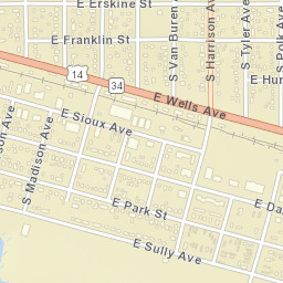 E Franklin St, Pierre, SD 57501 Street Map