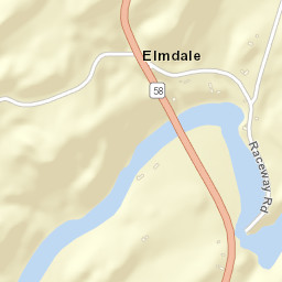 Elmdale New York Street Map