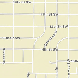 1301-1399 Nevada Avenue Southwest, Huron, SD Street Map