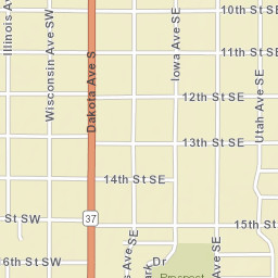 1 11th Street Southwest, Huron, SD 57350 Street Map