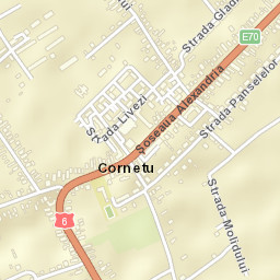 Cornetu Street Map