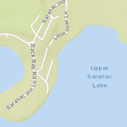 Saranac Inn New York Street Map