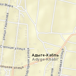 Adyge-Khabl’ Street Map