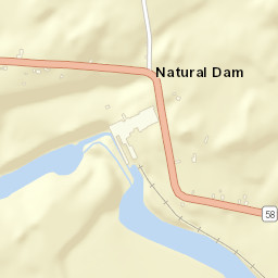 Natural Dam New York Street Map