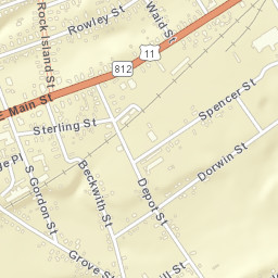 Gouverneur New York Street Map