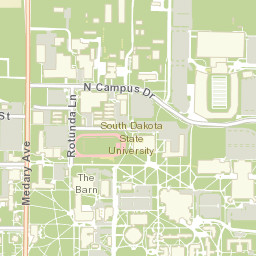 901-981 Medary Avenue, South Dakota State University Police D Street Map