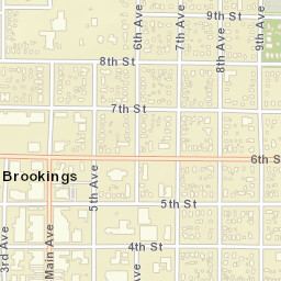 500-578 Main Avenue Brookings SD Street Map