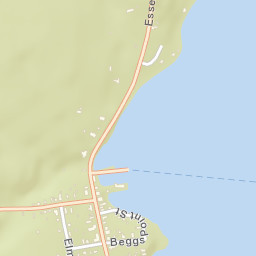 Essex New York Street Map