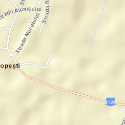 Popești Street Map