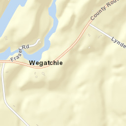 Wegatchie New York Street Map