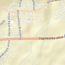 Gračac Street Map