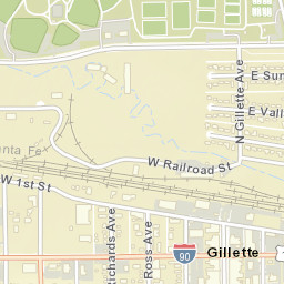 203 South Gillette Avenue Gillette WY Street Map